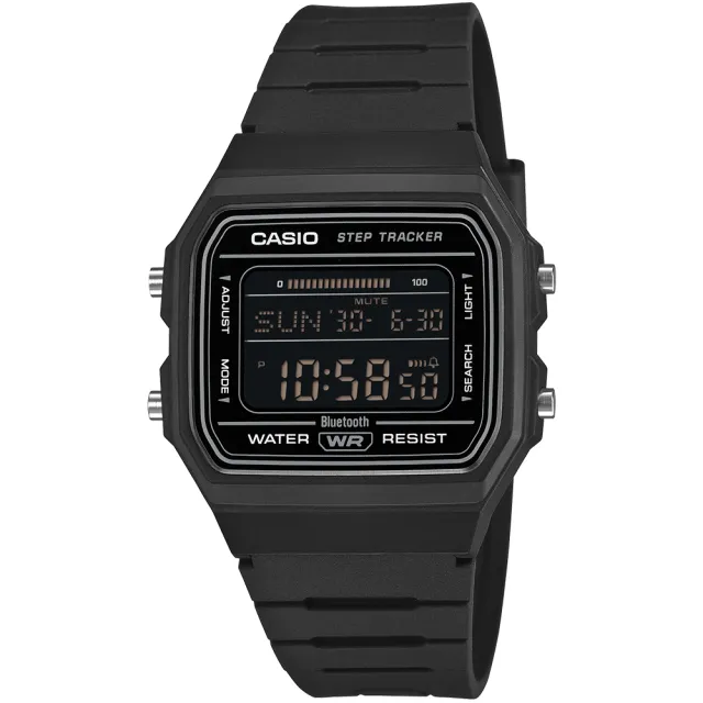 【CASIO 卡西歐】藍芽連線輕巧纖薄經典款電子錶-3款可選 雙11 送禮(F-B100W系列)