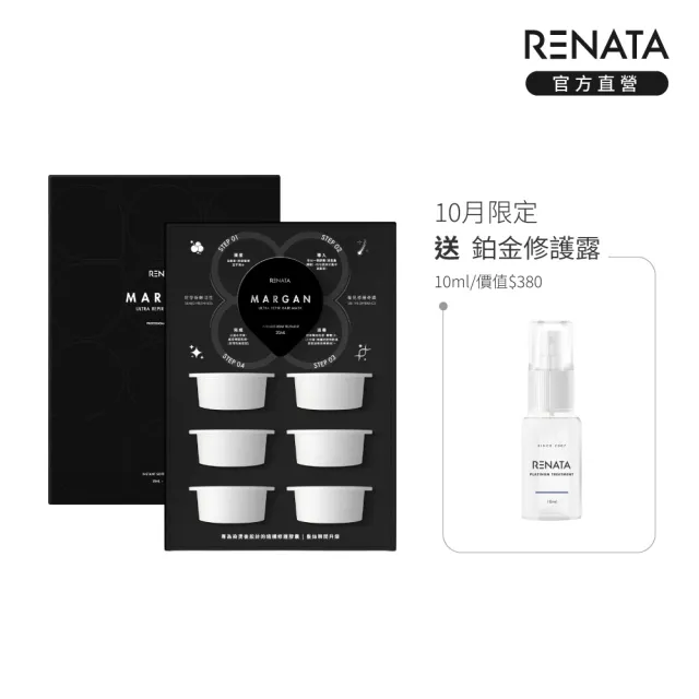 【RENATA 蕾娜塔】魔梗超導修護髮膜 20mlx7顆/盒 (官方直營 髮色更光澤 捲度更彈性 染燙後適用 護髮)