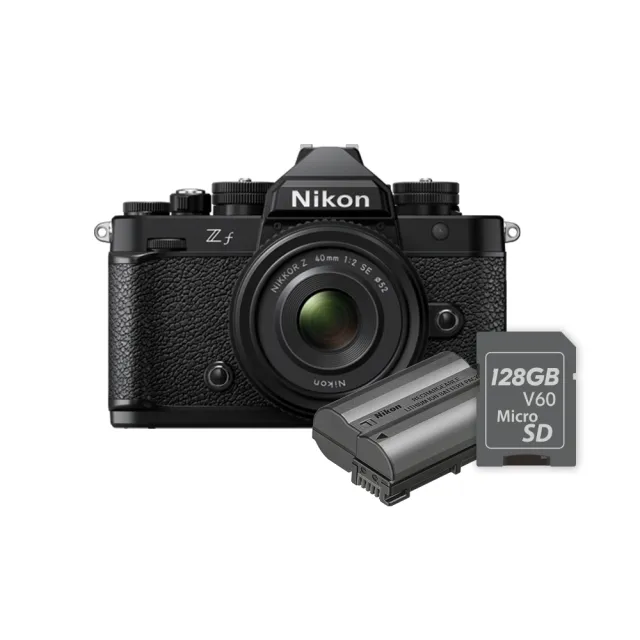 【Nikon 尼康】ZF 40/2 Kit_黑_優惠組(含128記憶卡+原電)