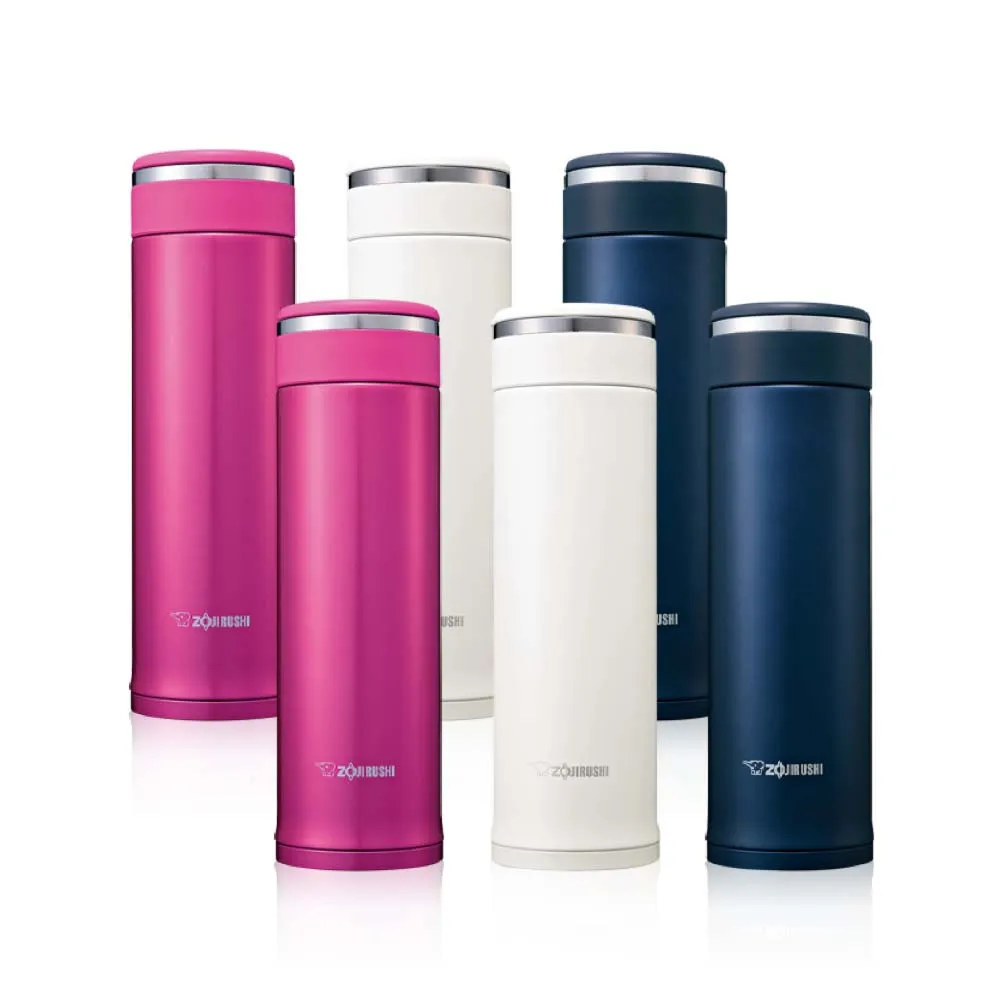 【ZOJIRUSHI 象印】買1送1 不鏽鋼 保溫杯 旋蓋480ml+480ml(SM-JF48+SM-JF48)(保溫瓶/保冰/環保杯)