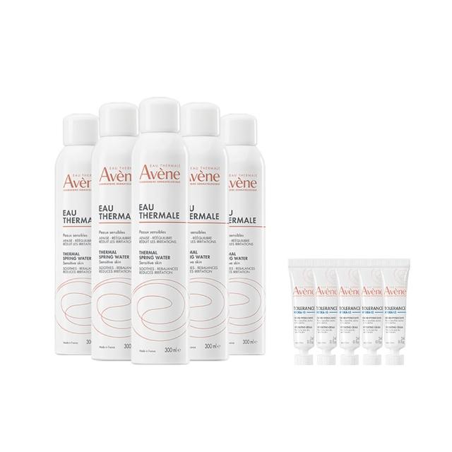 【Avene 雅漾】官方直營 活泉水穩膚噴霧300mlx5入組(保濕化妝水/舒緩乾癢敏弱)