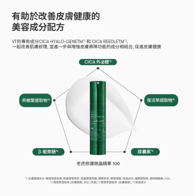 【VT】官方直營 老虎積雪草微晶精華-100 50ml