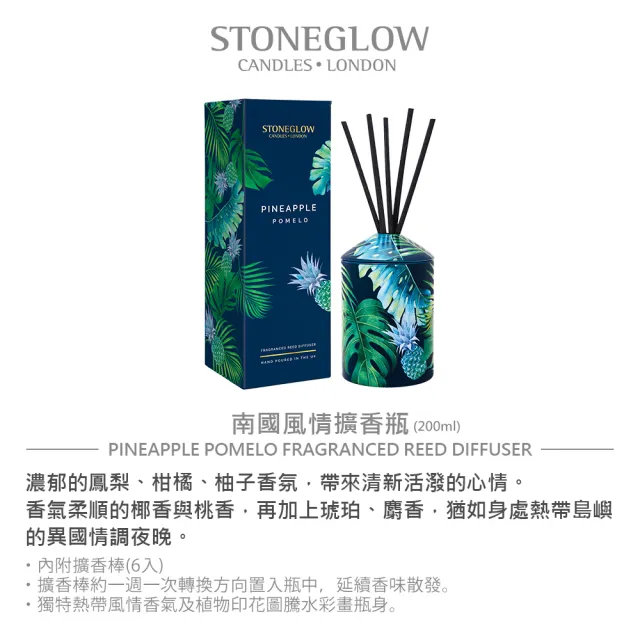 【STONEGLOW】Urban Botanics南島微風度假香氛1+1組 (擴香瓶200mL+100mL)