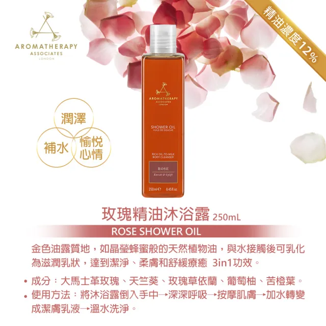 【AA 英國皇家芳療】精油沐浴露買1送2優惠組(精油沐浴露250mL+50mLx2)