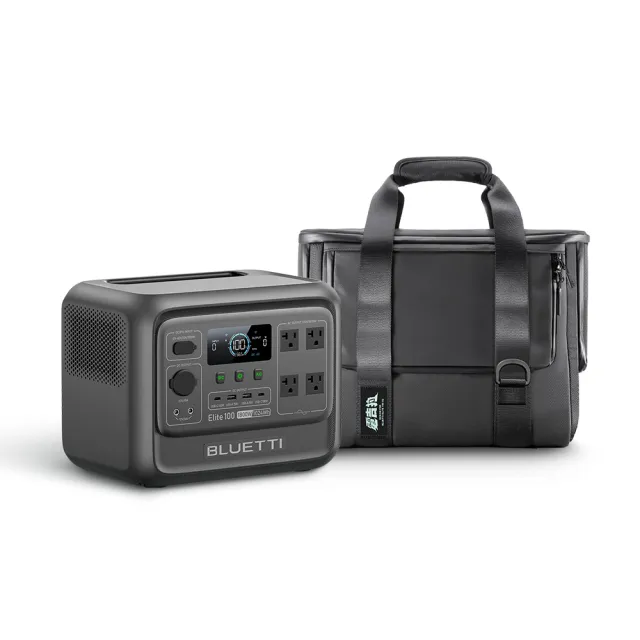 【BLUETTI】1800W 電吉拉mini 儲能電源+收納包(戶外行動電源／行動電站／移動電源／露營電源)