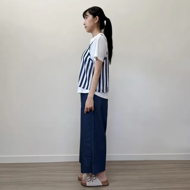 【Hana Mokuba】花木馬日系女裝簡約V領釦子上衣