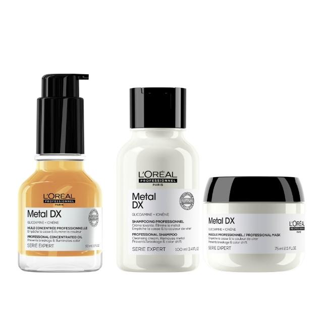 【L’OREAL 巴黎萊雅PRO】絲漾博吸金喚彩抗躁護髮油50ml(抗毛躁/柔順/濕髮用/護髮/防斷/抗躁小金安瓶)