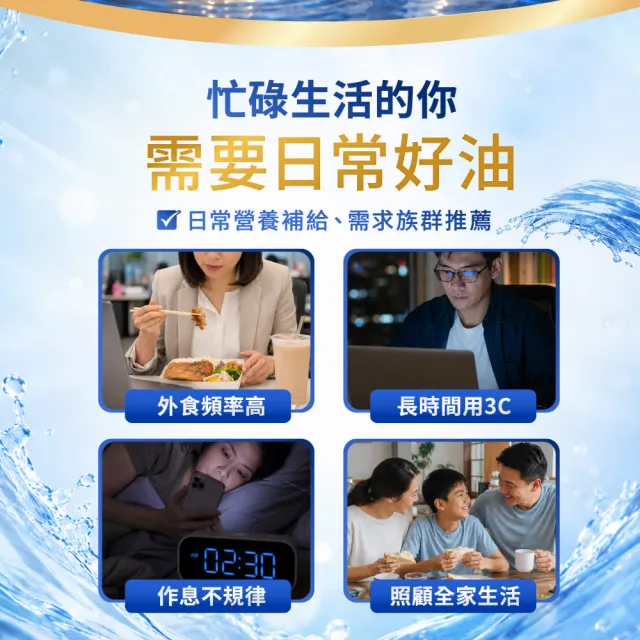【達摩本草】92% Omega-3 rTG高濃度魚油EX 4入120顆/盒(醫生推薦、金質獎肯定)