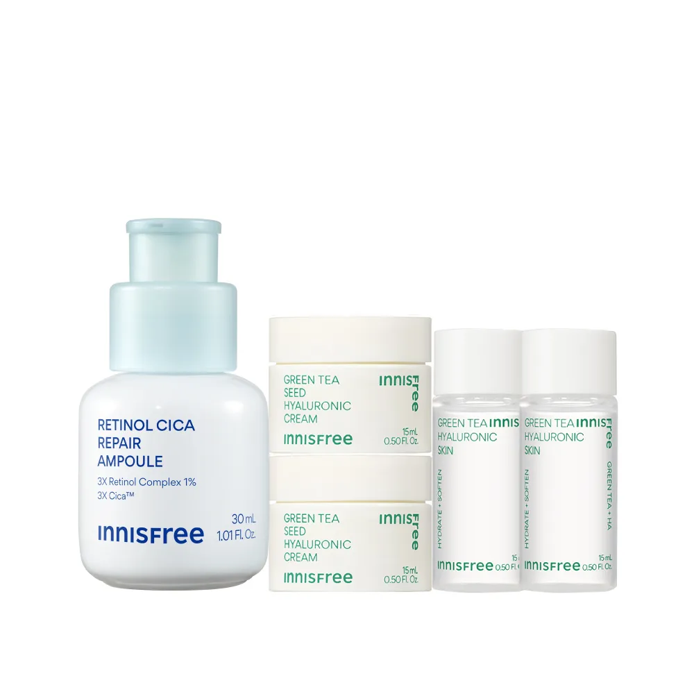 【innisfree】A醇積雪草超淨膚安瓶 30ml (1%升級版/A醛/去粉刺安瓶/新品上市)