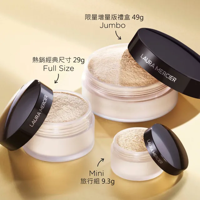 【LAURA MERCIER 蘿拉蜜思】冠軍蜜粉五入超值囤貨組(煥顏透明蜜粉29g*5)