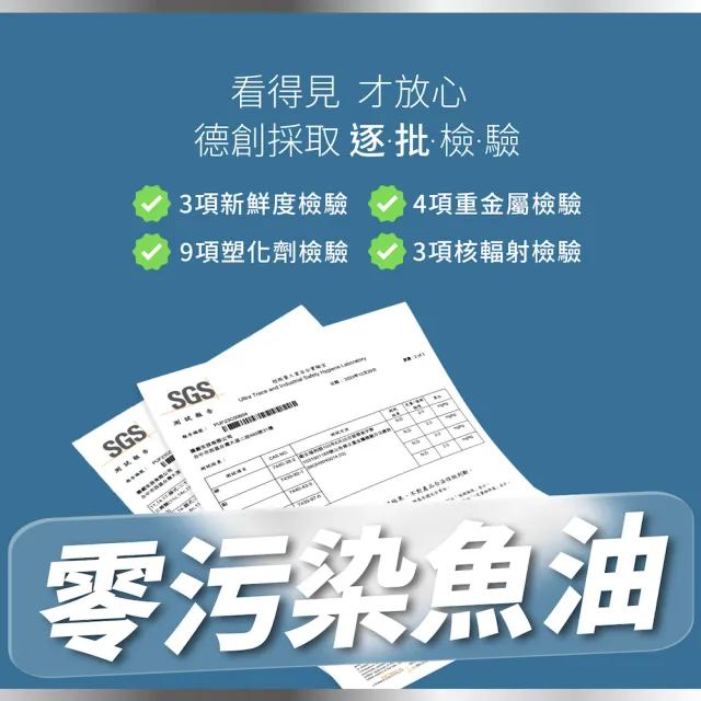 【De Chuang 德創生技】頂級純淨晶亮魚油 混合型魚油含Omega-3 EPA+DHA 學習應援(60粒/入 買3送1組)