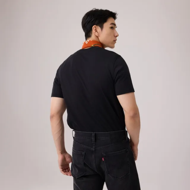 【LEVIS】Logo短袖T恤 / 黑 / 215G 男生上衣 人氣新品 008PF-0001