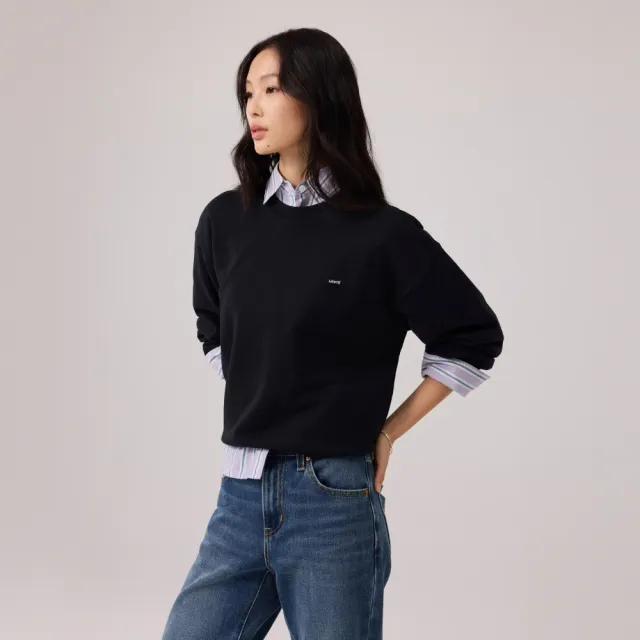 【LEVIS】經典Logo圓領大學T / 衛衣 女生上衣 熱賣單品 009HD-0000