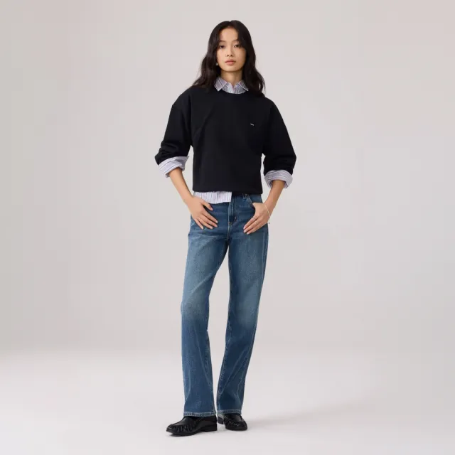 【LEVIS】經典Logo圓領大學T / 衛衣 女生上衣 熱賣單品 009HD-0000