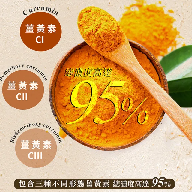 【永信藥品】薑黃素膠囊8瓶組(共360粒 / 熬夜 / 應酬 / 新陳代謝 /95%專利薑黃)