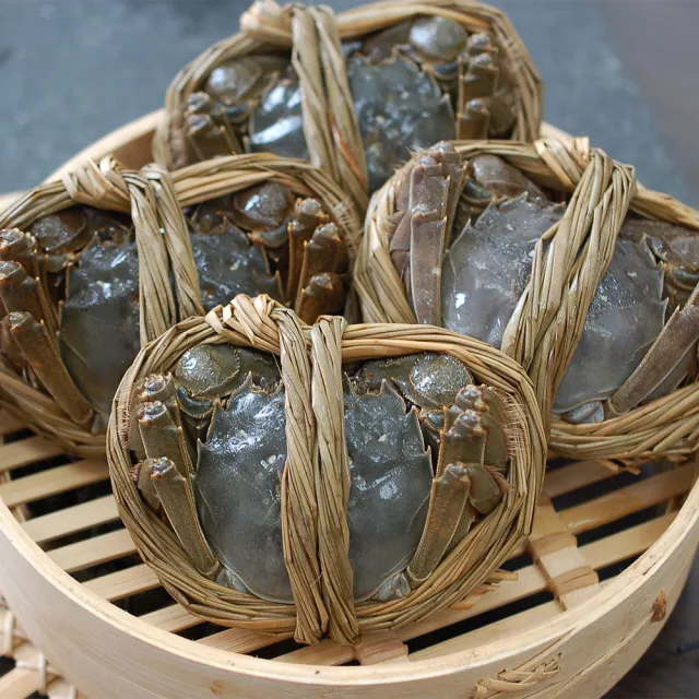 【優鮮配】母4兩上大閘蟹 6隻/贈工具組/江南大閘蟹
