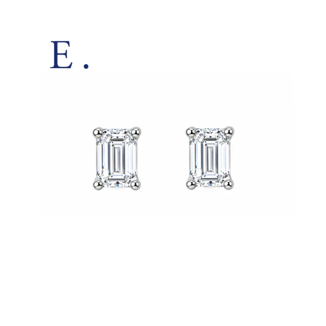 【IS DIAMOND】40分 絕美D色! 鑽石耳環 (愛心 水滴 橢圓 圓形 培育鑽石) 任選