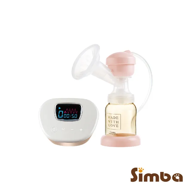 【Simba 小獅王辛巴】iFeed極美機超靜音電動吸乳器(泌乳專家強力推薦/贈手動吸乳器配件五件組)