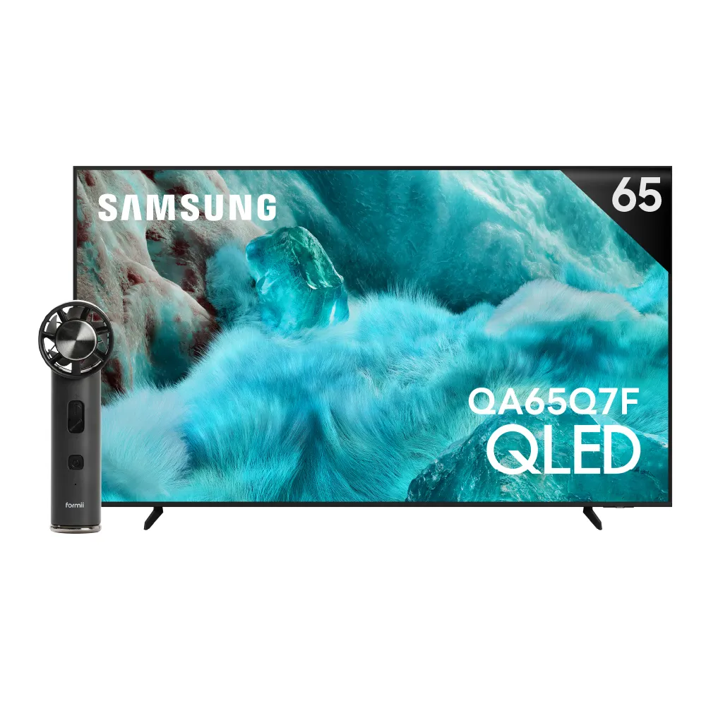 【Samsung 三星】65型 4K QLED AI 智慧顯示器 65Q7F 壁掛安裝(QA65Q7FAAXXZW)