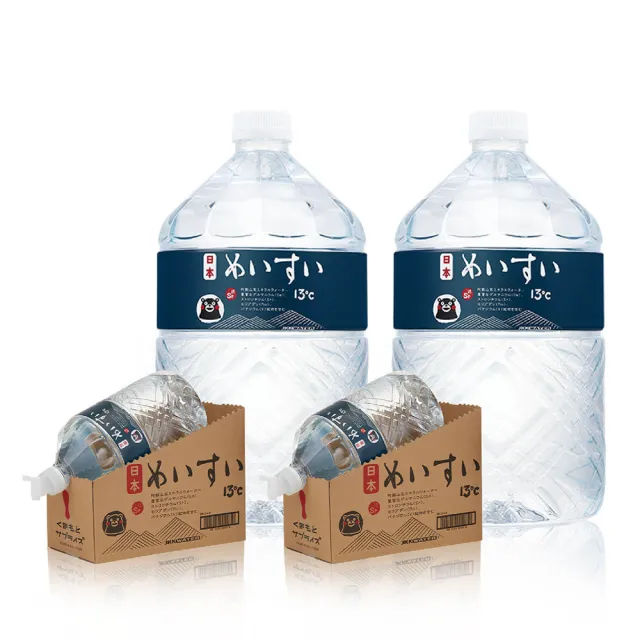 【JKKWATER】日本名水13°C 進口礦泉水 6000mlx2箱 日文款 官方直營 阿蘇火山礦泉水