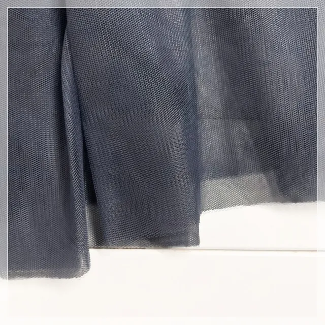 【橘魔法】木耳邊拼接紗裙長袖洋裝 大童 女童 兒童 童裝 連身裙 澎澎裙 連衣裙 紗裙
