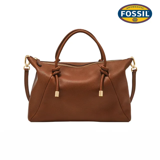 【FOSSIL】Willa 真皮扭結兩用斜背包 (兩色可選)