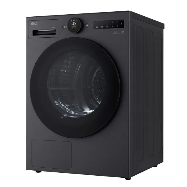 【LG 樂金】家電快配◆10公斤雙變頻熱泵免曬衣乾衣機 夜霧黑(WR-10XB)