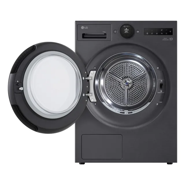 【LG 樂金】家電快配◆10公斤雙變頻熱泵免曬衣乾衣機 夜霧黑(WR-10XB)