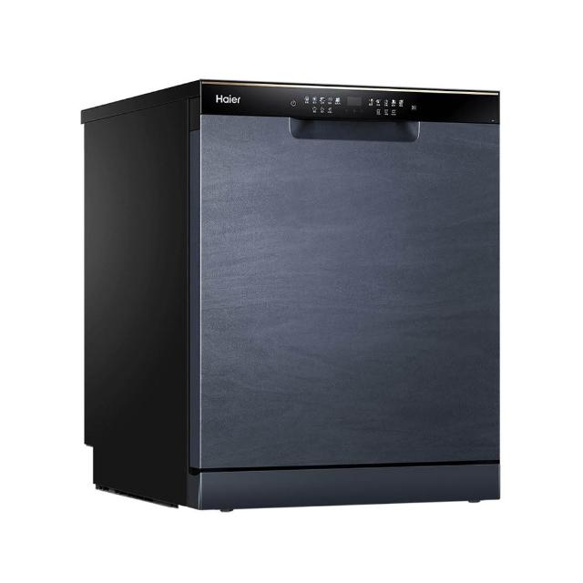 【Haier 海爾】16人份 自動開門 AI變頻獨嵌兩用洗碗機W32(HDWE16-58GY3TW 不含安裝)