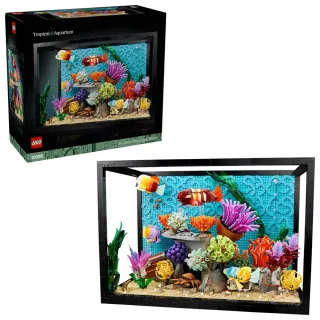 【LEGO 樂高】LEGO 10366 熱帶水族箱 Tropical Aquarium 擺飾 玩具 積木