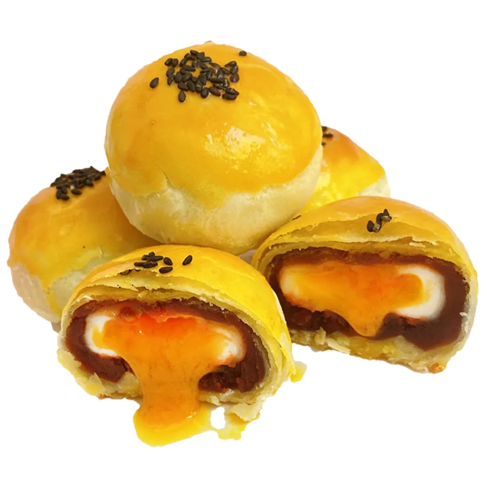 【格麥蛋糕】流心奶黃蛋黃酥禮盒9入*10盒(流芯/流沙/鳳梨酥/蛋黃酥/奶皇)_年菜 年節禮盒