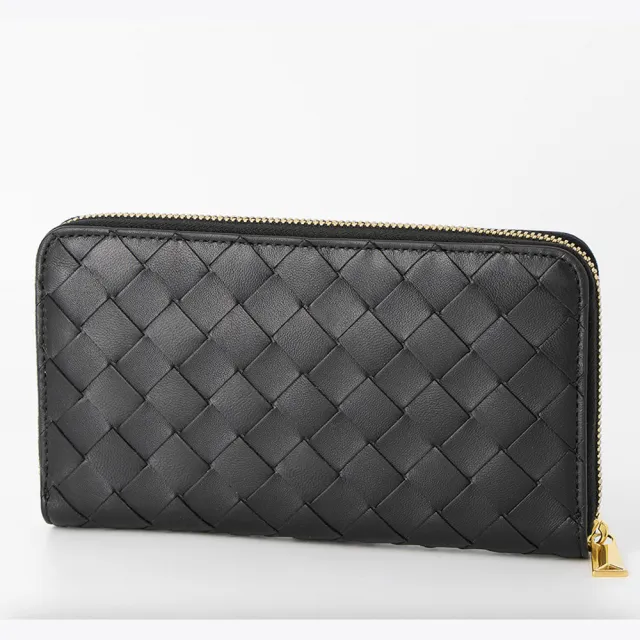 【BOTTEGA VENETA 寶緹嘉】專櫃經典款 Intrecciato 編織小羊皮8卡拉鍊長夾