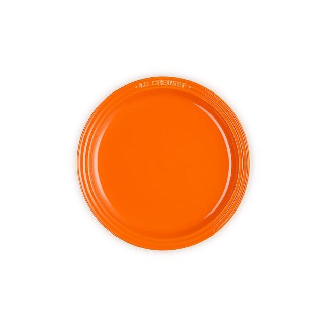 【Le Creuset】瓷器圓盤19cm(南瓜橘-無盒)