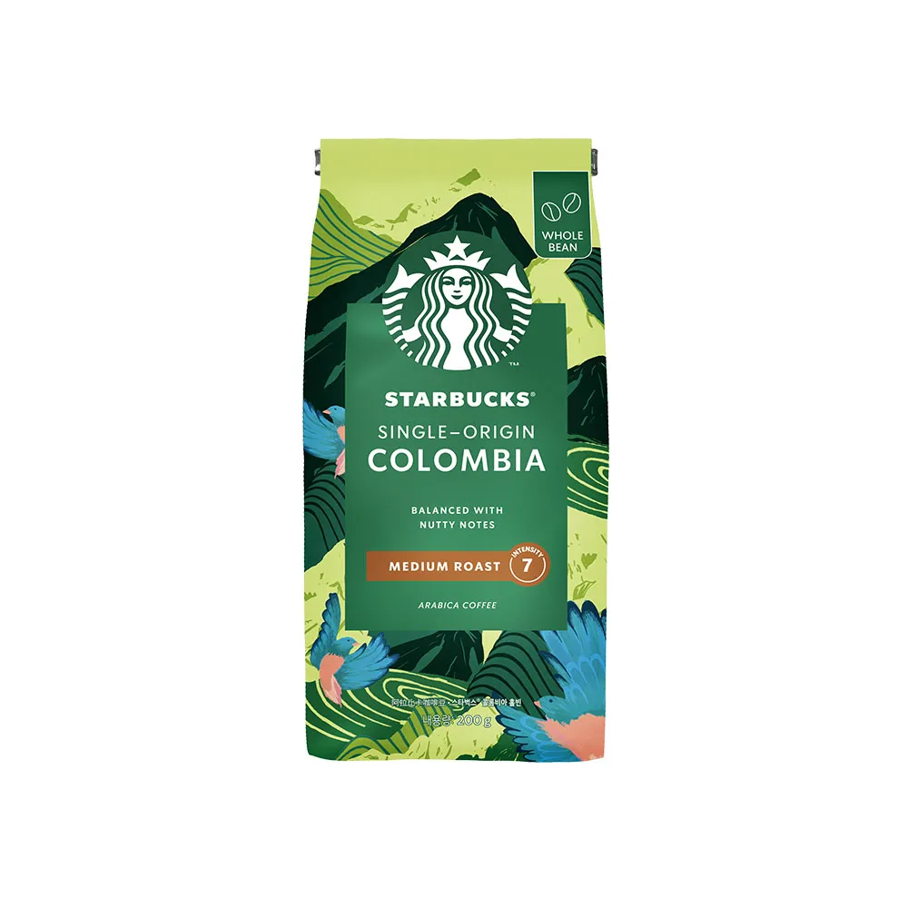 【STARBUCKS 星巴克】哥倫比亞咖啡豆200g/包