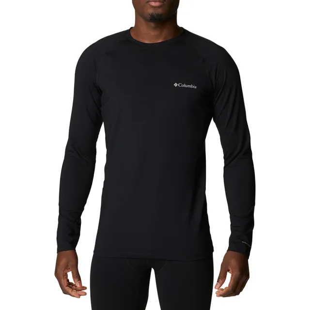 【Columbia 哥倫比亞】男款-極暖快排內著長袖上衣-M Omni-Heat Infinity Knit LS Crew-黑色(UAM13340BK/KF)