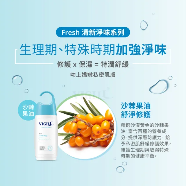 【VIGILL 婦潔】私密沐浴露 180ml補充包3入組(私密清潔 私密保養推薦)