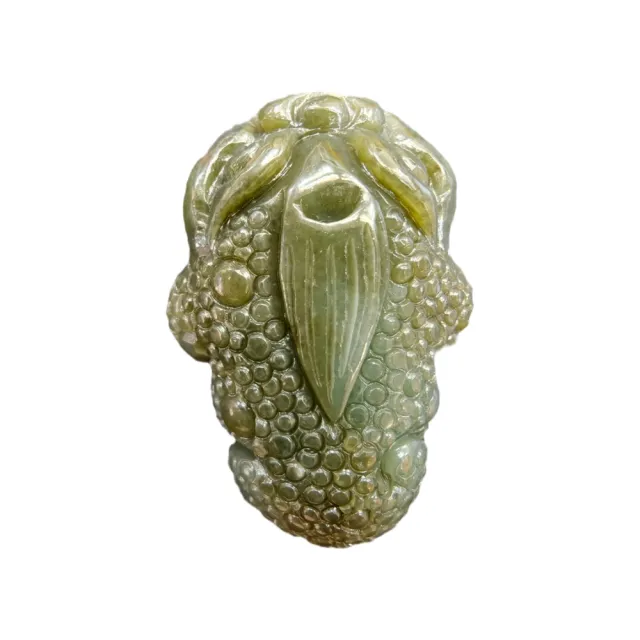 【藏古祥館】和田 三腳蟾蜍 SQE49 (宗教開運 和田玉)