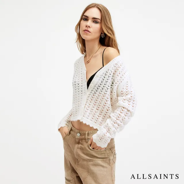 【ALLSAINTS】羊毛混紡緹花針織外套 洋裝斜背包 (多款任選)