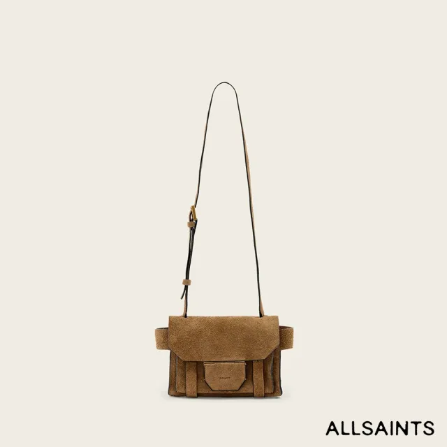 【ALLSAINTS】真絲亞麻印花兩件式洋裝 側背包 (多款任選)