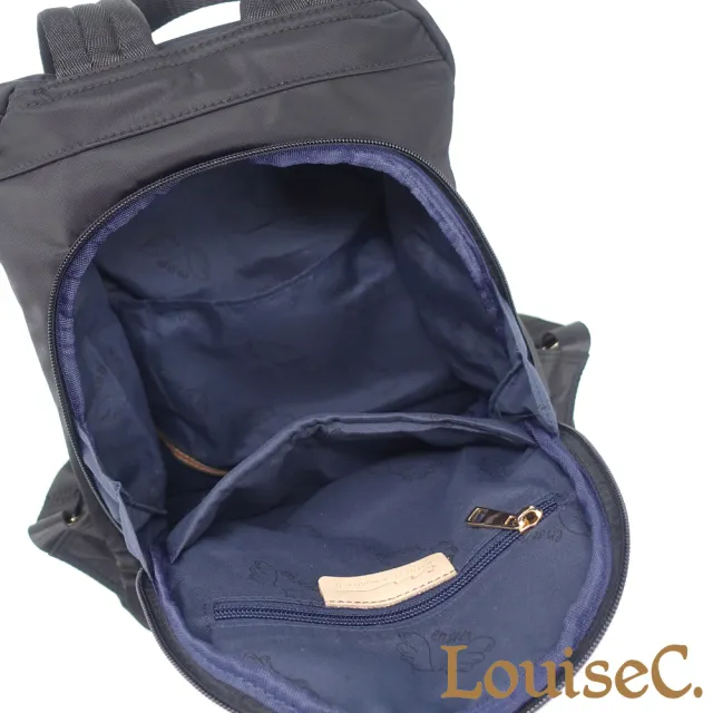 【LouiseC.】雙11 Tree House 牛皮 輕盈尼龍 毛球吊飾收納 手提後背防水包 4色 防盜設計 YS98181
