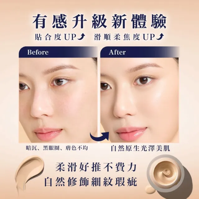 【media 媚點】新品上市-柔光保濕粉底霜3入組