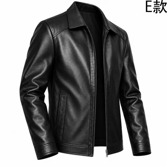 【巴黎精品】多款美式皮衣外套立領皮夾克薄外套秋冬商務簡約上衣大尺碼休閒男裝(復古皮質男外套n1lc24)