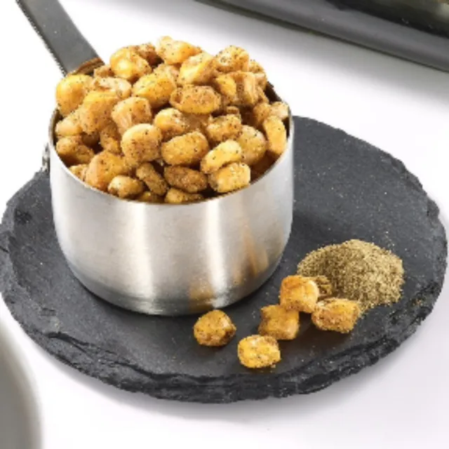 【炳叔】不用啃烤玉米粒口味任選2盒(原味.黑胡椒.經典蒜味.香菜哇沙米風味_25g*8包)