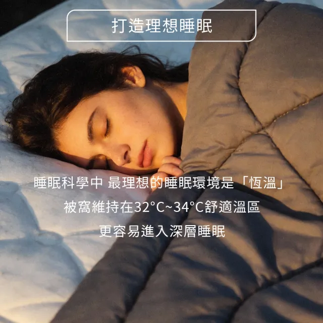 【Andy Bedding 安迪寢具】第四代抗菌石墨烯發熱被 雙人(防蹣抗菌 保暖 冬季必備棉被 被胎可水洗 台灣製造)