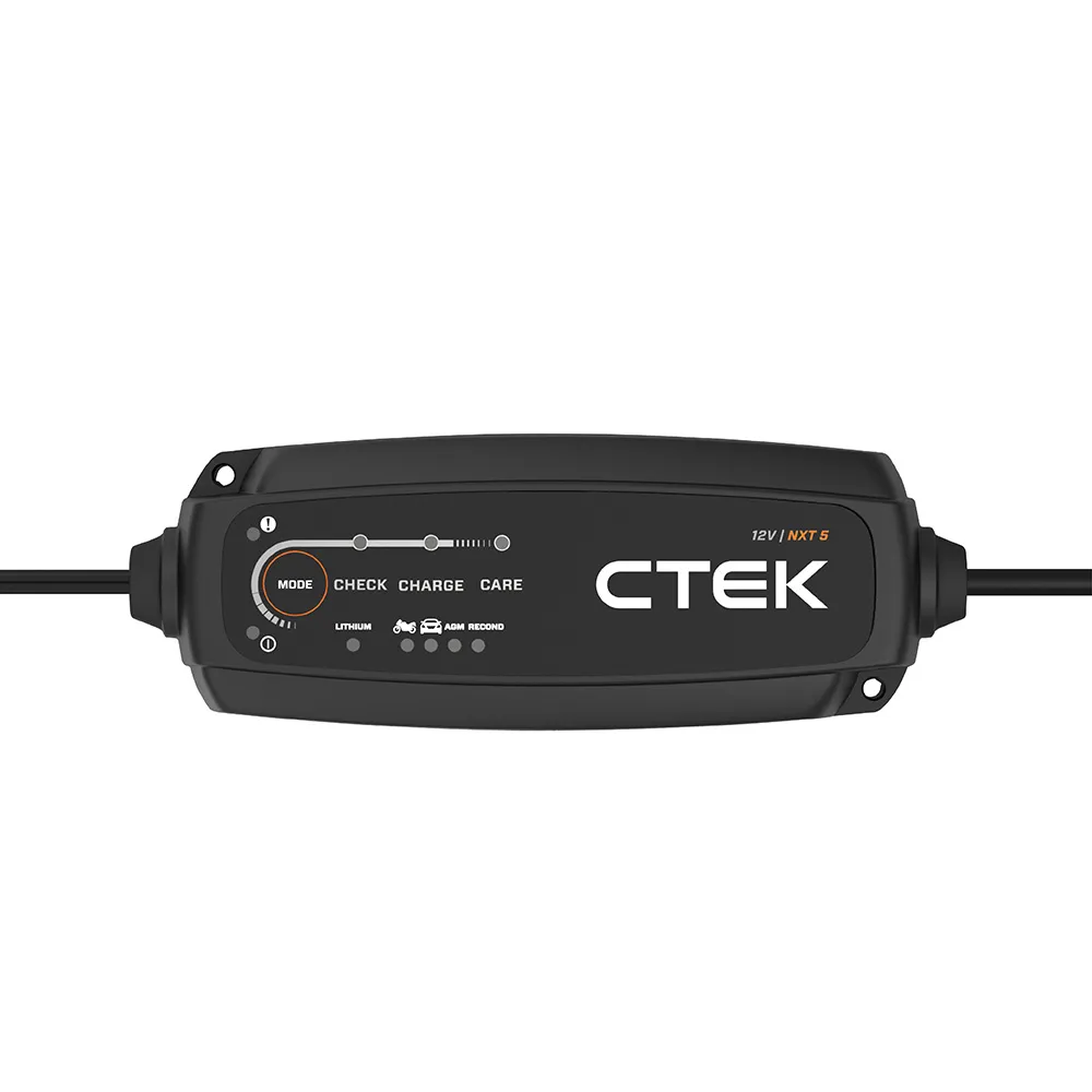 【CTEK】NXT5 智慧型雙模電瓶充電器(適用各式汽/機車、智慧全面支援：從傳統鉛酸、AGM 到最新鋰電瓶)