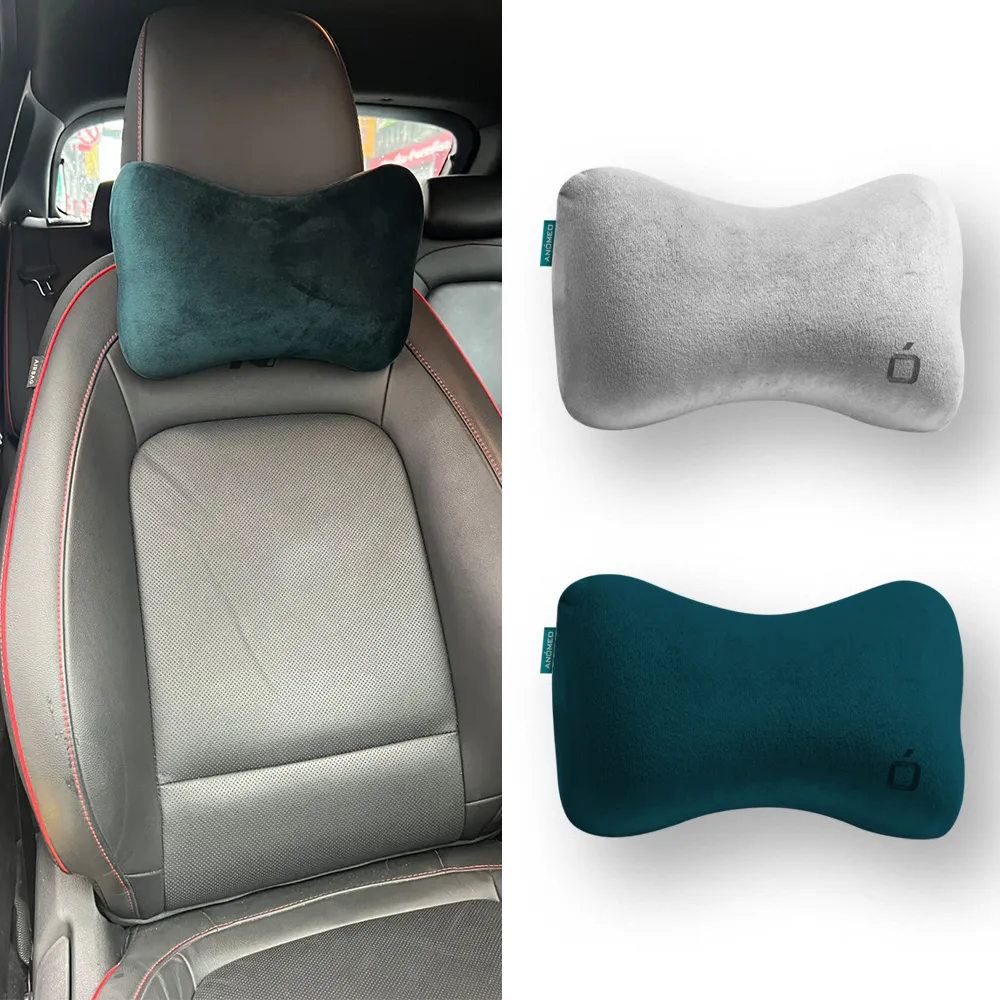 【ANOMEO】狗骨形 車用頭枕 高密度記憶棉(汽車頭枕/車用靠枕/汽車頭枕)