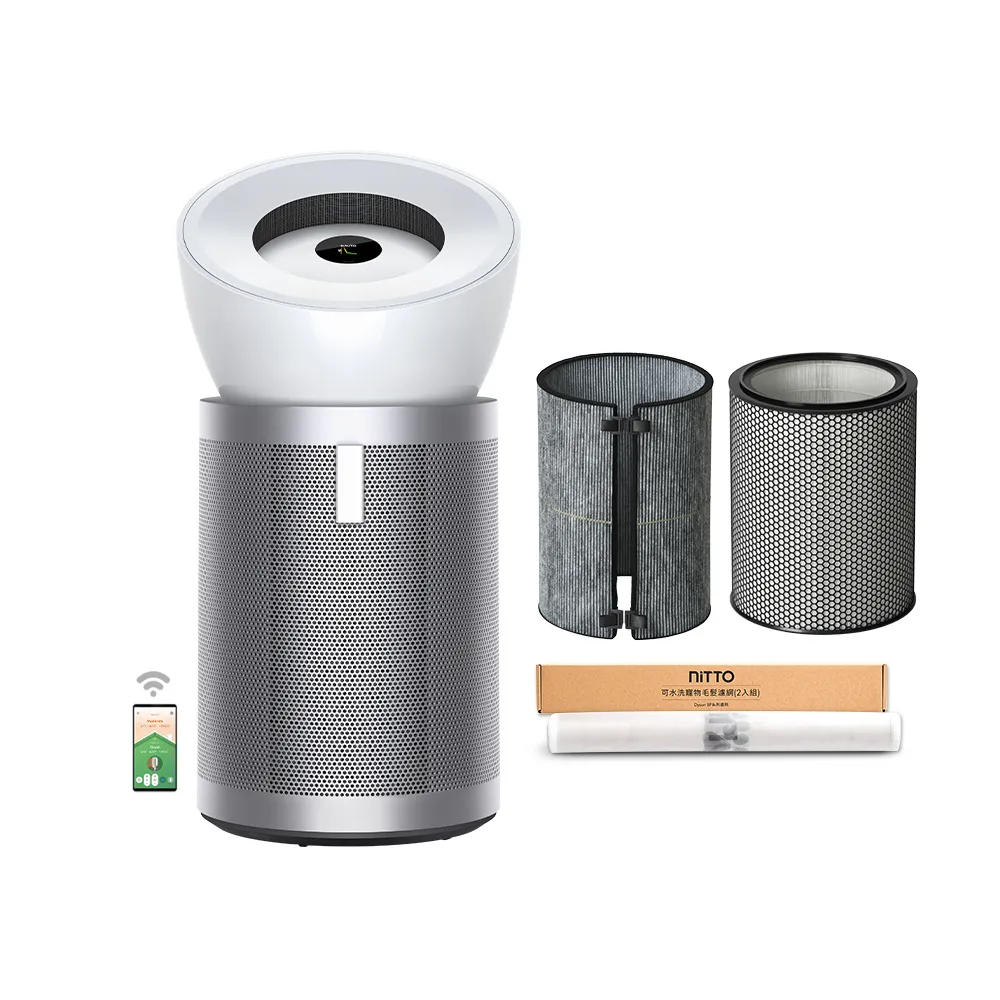 【dyson 戴森】BP02 Purifier Big+Quiet 強效極靜抗敏空氣清淨機(白色及柔霧銀 適用30坪)