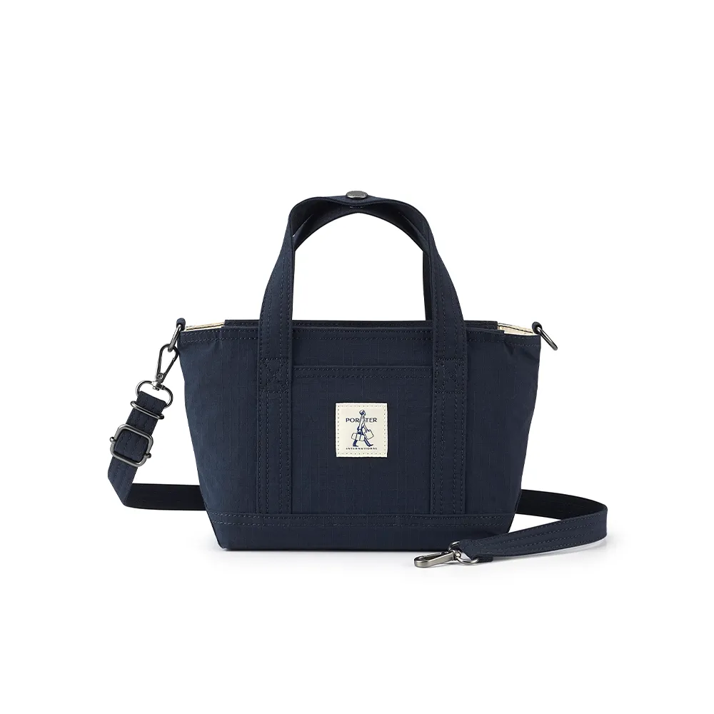 【PORTER INTERNATIONAL】輕盈靈巧NIMBLE手提包-S(深藍)