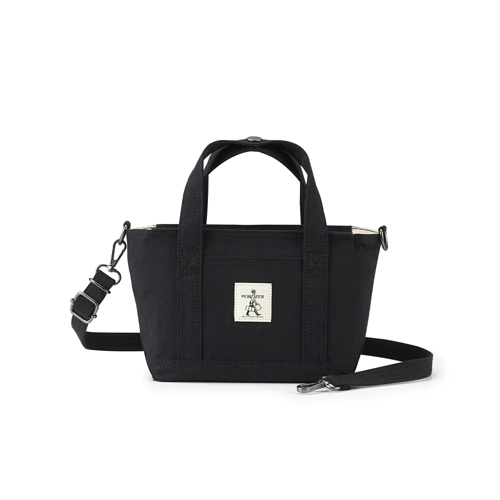 【PORTER INTERNATIONAL】輕盈靈巧NIMBLE手提包-S(黑)