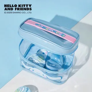 【SANRIO 三麗鷗】雙11 正版授權大耳狗防水透明化妝包旅行收納包(閨蜜女兒女友生日聖誕交換禮物)